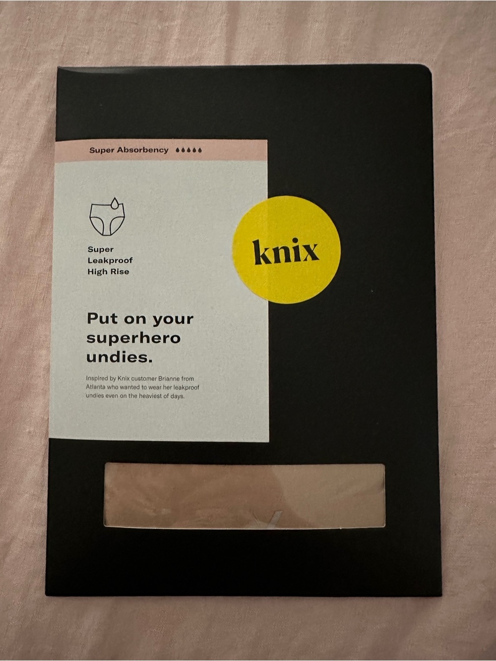 knix Super Leakproof High Rise Underwear - Warm Sand - Small